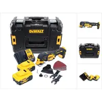 DeWalt DCS 355 P2 Akku Oszillierer Multitool 18 V Brushless + 2x Akku 5,0 Ah + Ladegerät + Zubehör + TSTAK