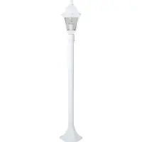 Brilliant Außenstandleuchte Nissie | dekorative Wegeleuchte | weiß | 100cm | 1x E27 max. 60 W | IP44