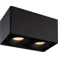 HOFTRONIC™ LED Aufbaustrahler Eckig 8W 690lm 4000K 2-Flammig Schwarz