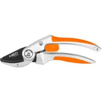 Neo Tools Ambossklingen-Schere, Gesamtlänge 210 mm, maximaler Schnittdurchmesser 20 mm, langlebige, antihaftbeschichtete Stahlklingen, ergonomischer Aluminiumgriff mit weichen TPR-Komponenten