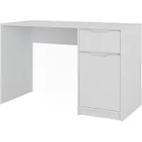 Vicco Schreibtisch Ruben Weiß 120 x 55 cm mit Schublade, Model 49262