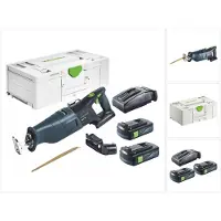 Festool RSC 18 EB-Basic Akku Säbelsäge 18 V Brushless + 2x Akku 3,0 Ah + Ladegerät + Systainer
