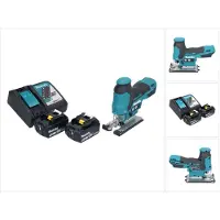 Makita DJV 185 RM Akku Pendelhubstichsäge 18 V Brushless + 2x Akku 4,0 Ah + Ladegerät