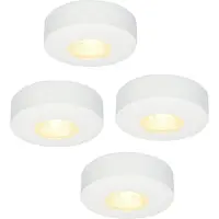 HOFTRONIC™ LED Aufbaustrahler 3W 300lm 2700K IP44 Weiß Set 4 Stück