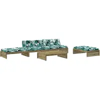 vidaXL 5-tlg. Garten-Lounge-Set mit Kissen Imprägniertes Kiefernholz