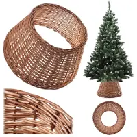 Kadax Weihnachtsbaumrock aus natürlicher Flechtweide, 46.5 cm