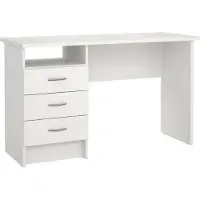 Dmora Schreibtisch - Weiß 48,1x120,1x72,6h cm