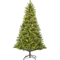 Black Box Trees Nagoya Künstlicher Weihnachtsbaum mit warm-weißer LED-Beleuchtung - H180 x Ø108 cm - Grün