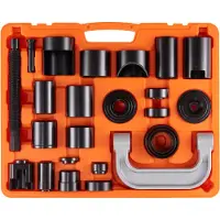 Vevor 25tlg Traggelenk Kugelgelenk Abzieher Kugelgelenk Ausdrücker Satz, 520 x 430 x 90 mm Universal Kugelgelenk Auspresswerkzeug Set Kohlenstoffstahl Kfz Werkzeug Satz mit Kasten Kugelgelenkabzieher