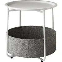 Vicco Couchtisch Liva Weiß 47 x 50 cm, Model 51719