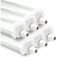 HOFTRONIC™ LED Feuchtraumleuchte 120cm 36W 4320lm IP65 6500K Weiß 6er Set