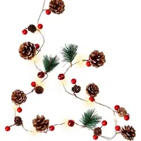 Goobay 60274, Lichterketten, Braun, Grün, Mehrfarbig, Rot, Kupfer, Kunststoff, Holz, IP20, 20 Glühbirne(n), LED