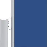 Syfax Seitenmarkise Ausziehbar Blau 200x1200 cm
