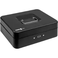 VOREL Spardose 250 X 180 X 90 Schwarz Cipher Lock 78628