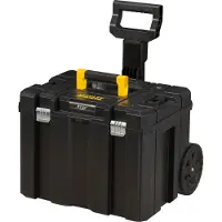 Stanley BLACK+DECKER Werkzeugkiste auf Rädern Werkzeugkiste STANLEY TSTAK mit automatischem Deckel und Teleskopgriff
