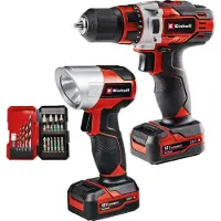 Einhell Akku-Bohrschrauber-Set TE-CD 12/1 Li +22+CL (2x2.0Ah)