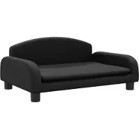 vidaXL Möbel Hundebett - Hundesofa Hundekissen - Schwarz 70x45x30 cm Kunstleder - elegante Design Hundebetten CLORIS2266112