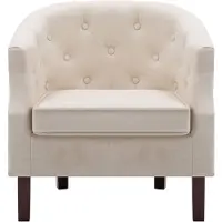 vidaXL "im Sonderangebot"Einzelsessel moderne - CLORIS - Loungesessel - Beige Stoff - 65 x 64 x 65 cm - DEMöbel4084160