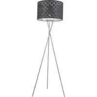 Globo Lighting Stehleuchte Metall Nickel matt, 1x E27