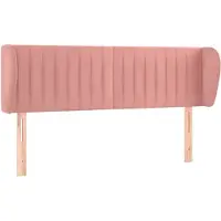 Syfax Kopfteil mit Ohren Rosa 147x23x78/88 cm Samt
