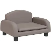 Syfax Hundebett Taupe 50x40x30 cm Stoff