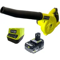 Ryobi R18TB Akku Gebläse 18 V 200 km/h + 1x Akku 5,0 Ah + Ladegerät
