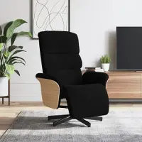 Prolenta Maison Exclusive - Relaxsessel mit Fußteil Schwarz Stoff