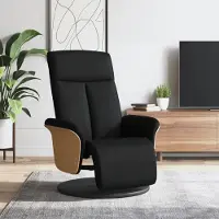 Prolenta Maison Exclusive - Relaxsessel mit Fußteil Schwarz Stoff