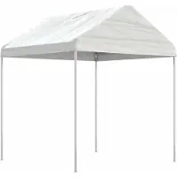 vidaXL Best Möbel Pavillon mit Dach Weiß 2,28x2,23x2,69 m Polyethylen - Pavillons & Partyzelte CL9230738 1parcel