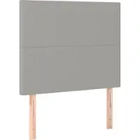 Syfax Kopfteil Hellgrau 90x5x118/128 cm Stoff