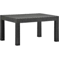 Syfax Gartentisch Anthrazit 58x58x41 cm PP Rattan