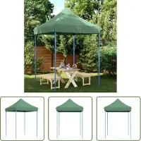 The Living Store Partyzelt Faltbar Pop-Up Grün 200x200x306 cm