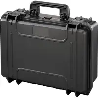 PLASTICA PANARO MAX 430 wasserdichter und staubdichter Koffer in schwarz IP 67