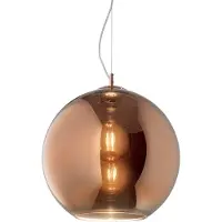 Ideal Lux Moderne Aufhängung Nemo Metall Kupfer 1 Licht E27 D40Cm