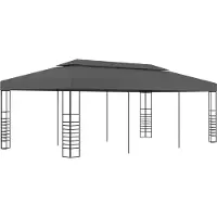 Syfax Gartenpavillon 3x6 m Anthrazit
