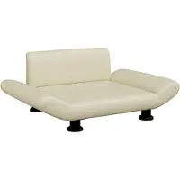 Syfax Hundebett Creme 70x45x28 cm Kunstleder