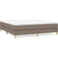 Syfax Boxspringbett mit Matratze Taupe 160x200 cm Stoff