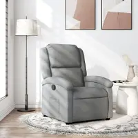 vidaXL Cloris Designermöbel Relaxsessel Hellgrau Stoff 2024 Neu