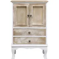vidaXL Schubladenkommode Weiß 50x30x80 cm Holz