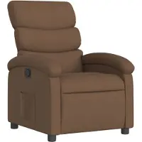 Syfax Relaxsessel mit manueller Liegefunktion, braun, Stoff, gepolstert, 70 cm Breite