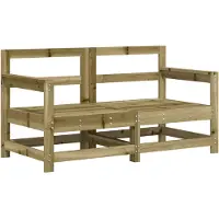 vidaXL Garten-Ecksofas 2 Stk. Kiefernholz Imprägniert