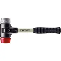 HALDER SIMPLEX-Schonhammer, Plastik / Weichmetall; mit verstärktem Tempergussgehäuse und Fiberglasstiel ...