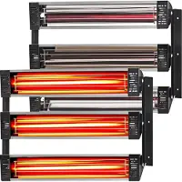 Vevor Infrarot-Heizsprühkabinenlampe für Malerei, 2 Sets, 3000W, 2 Sets