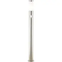 Brilliant Außenstandleuchte Chorus | schlichte Outdoorleuchte | Edelstahl/Kunststoff | Bewegungsmelder | IP44 | 1x E27 max. 40 W