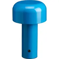 Luxus Europe - Tischlampe Touch Luna Blau - Kabellose LED-Tischlampe für den Innenbereich – USB-C wiederaufladbar
