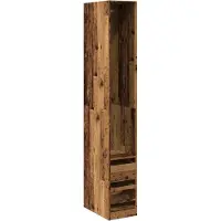 vidaXL Kleiderschrank Altholz-Optik 30x50x200 cm Holzwerkstoff