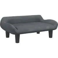 Syfax Hundebett Dunkelgrau 70x40x24 cm Samt
