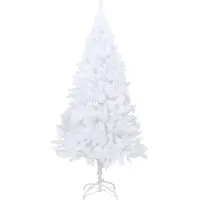 The Living Store Künstlicher Weihnachtsbaum mit Dicken Zweigen Weiß 180 cm PVC