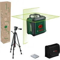 Bosch Kreuzlinien-Laser UniversalLevel 360 Set, Stativ TT 150, eCommerce-Karton