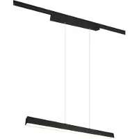 TRIO -Leuchten Pendelleuchte DUOLINE BHT 90x180x5 cm schwarz